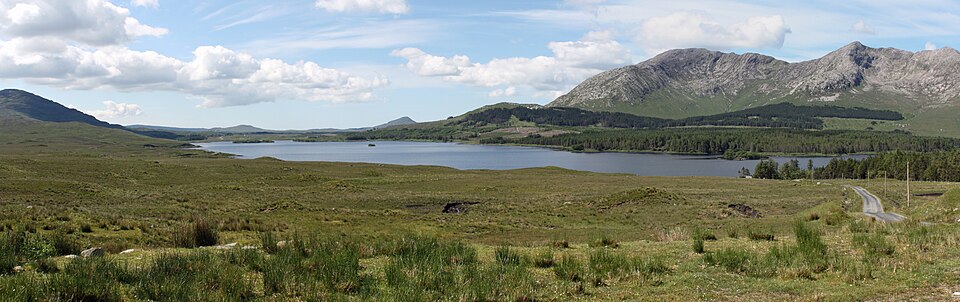 Lough Inagh and the mountains of Connemara
